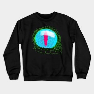 Tokay (Gekko gecko) eye blue Crewneck Sweatshirt